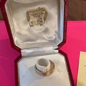 Authentic Cartier rose gold thin LOVE ring